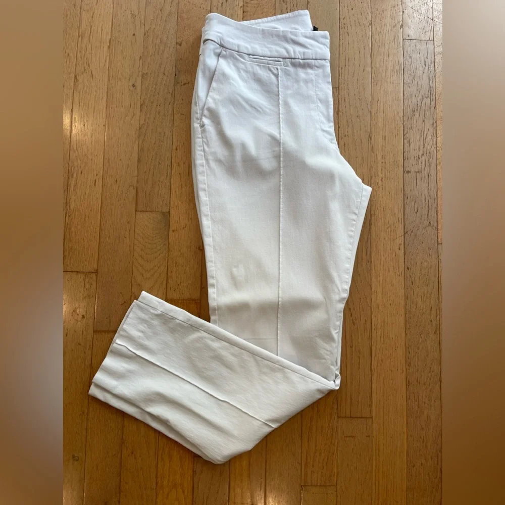 Briggs ladies full stretch white pull on/zip dress pants size 14-5‎ pocket/slash - Picture 10 of 12